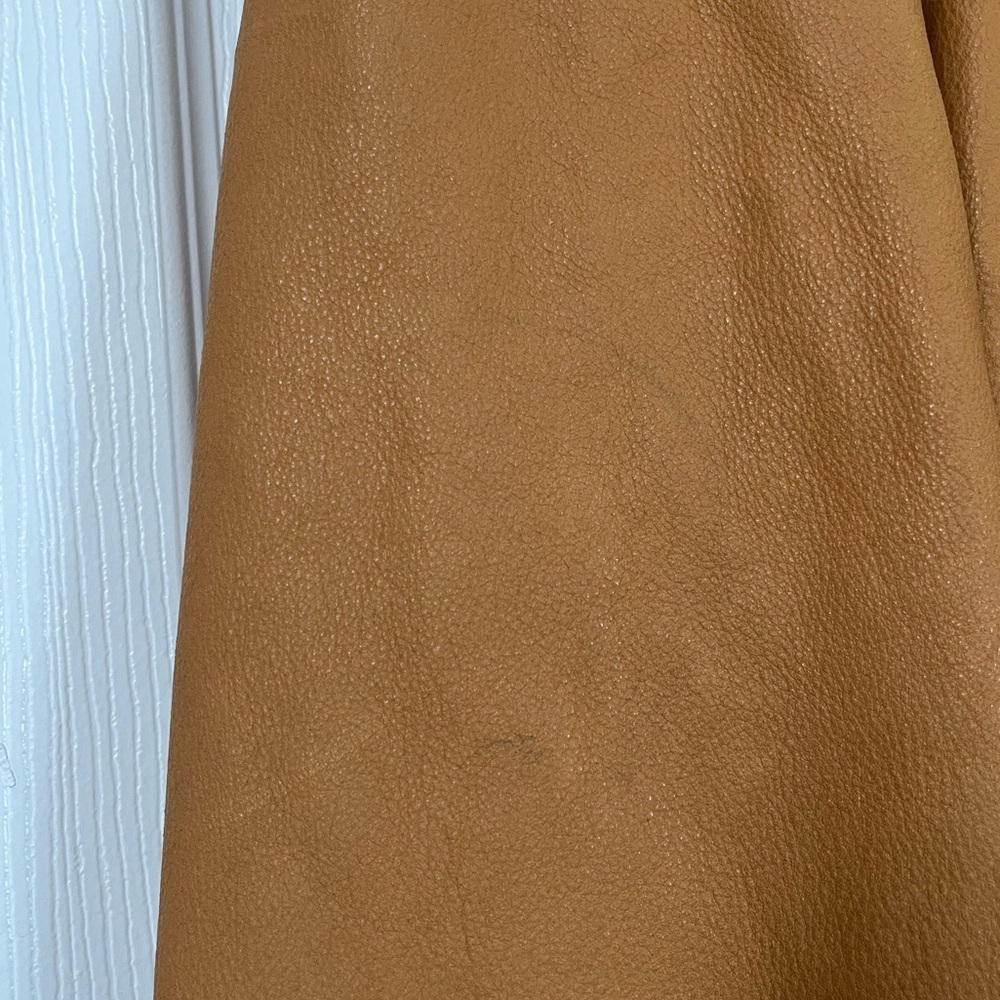 Timberland Tan Leather Vintage Logo Bomber Jacket XXL - Picture 10 of 11